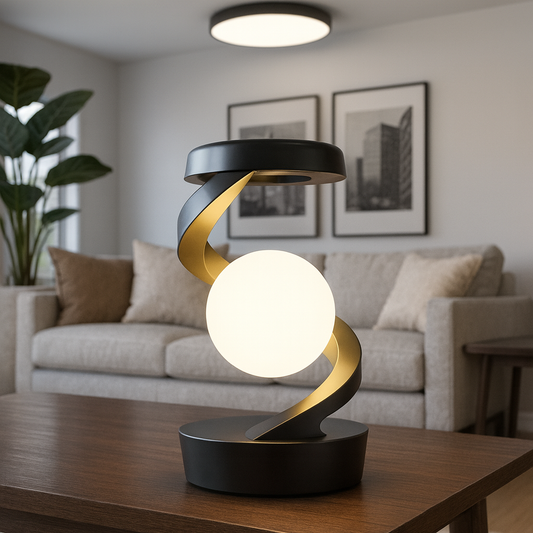 Lampe de table LED rotative