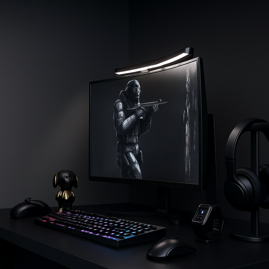 Lampe LED bureau incurvé