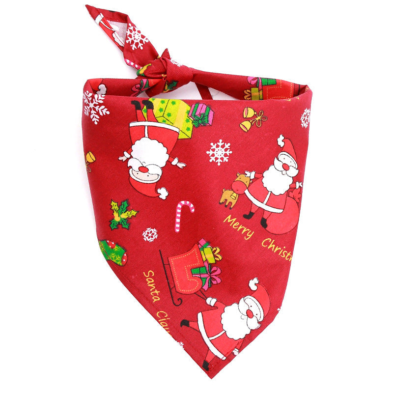 Bandana navideña triangular