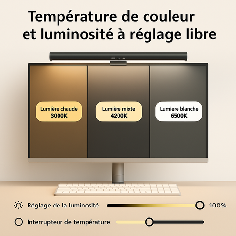 Lampe LED bureau incurvé