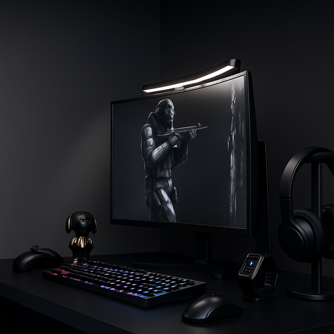 Lampe LED bureau incurvé