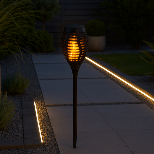 Lampe LED extérieure sur pied