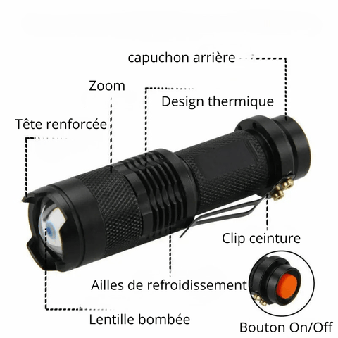 Lampe torche LED infrarouge