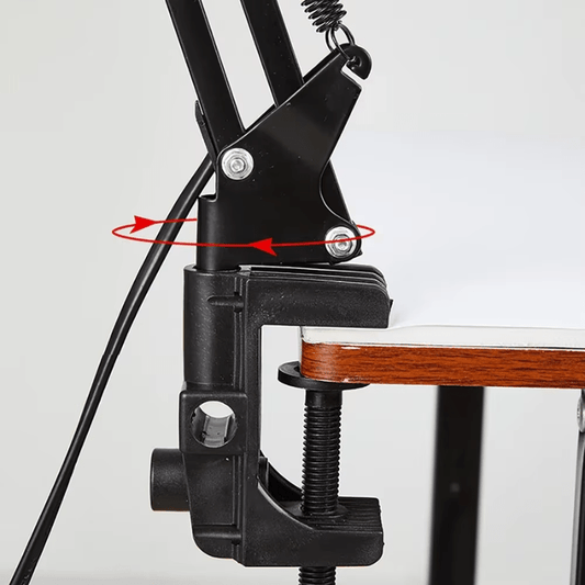 Lampe de bureau LED noire