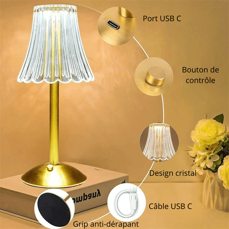 Lampe de chevet LED sans fil