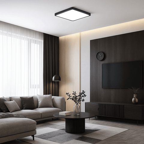 Lampe LED carré pour plafond