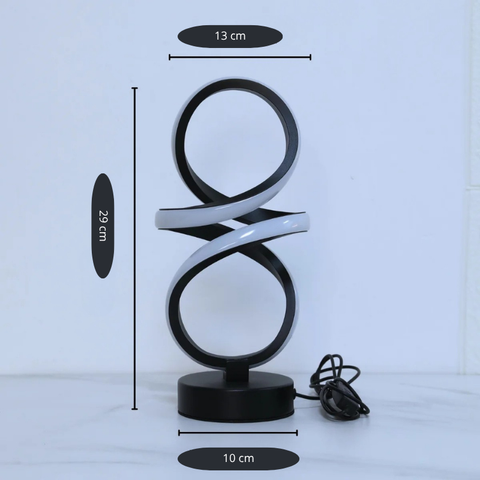 Lampe de chevet LED spirale