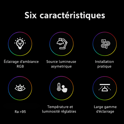 Lampe LED bureau incurvé