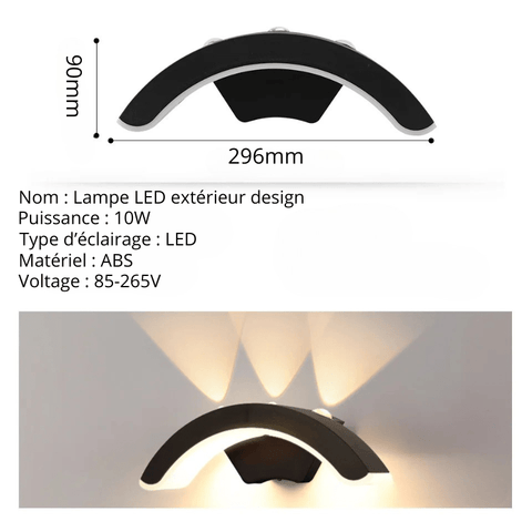 Lampe LED extérieure design