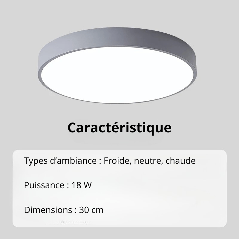 Lampe LED design pour plafond