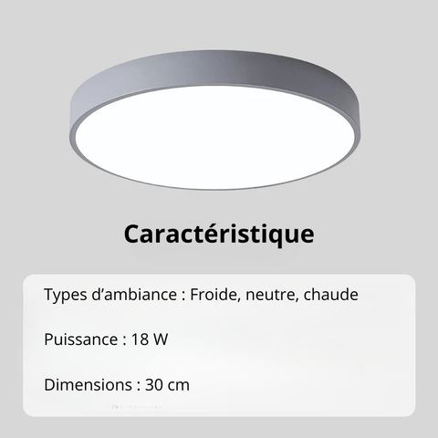 Lampe LED design pour plafond