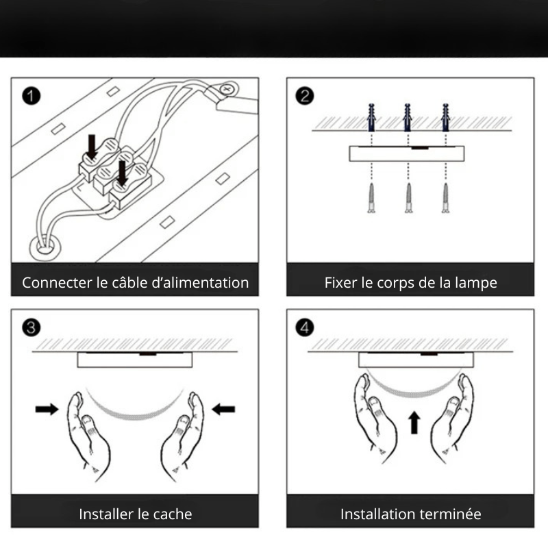 Lampe LED design pour plafond