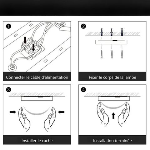 Lampe LED design pour plafond