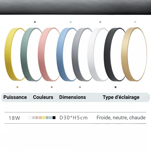 Lampe LED design pour plafond