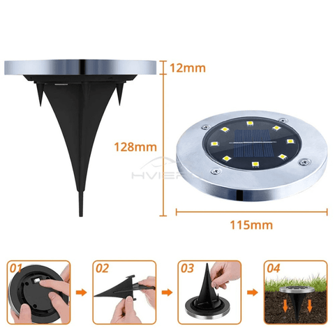 Lampe LED extérieure encastrable