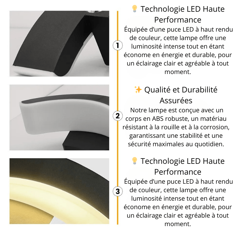 Lampe LED extérieure design
