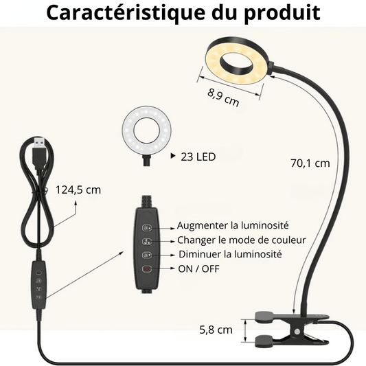 Lampe de bureau LED flexible