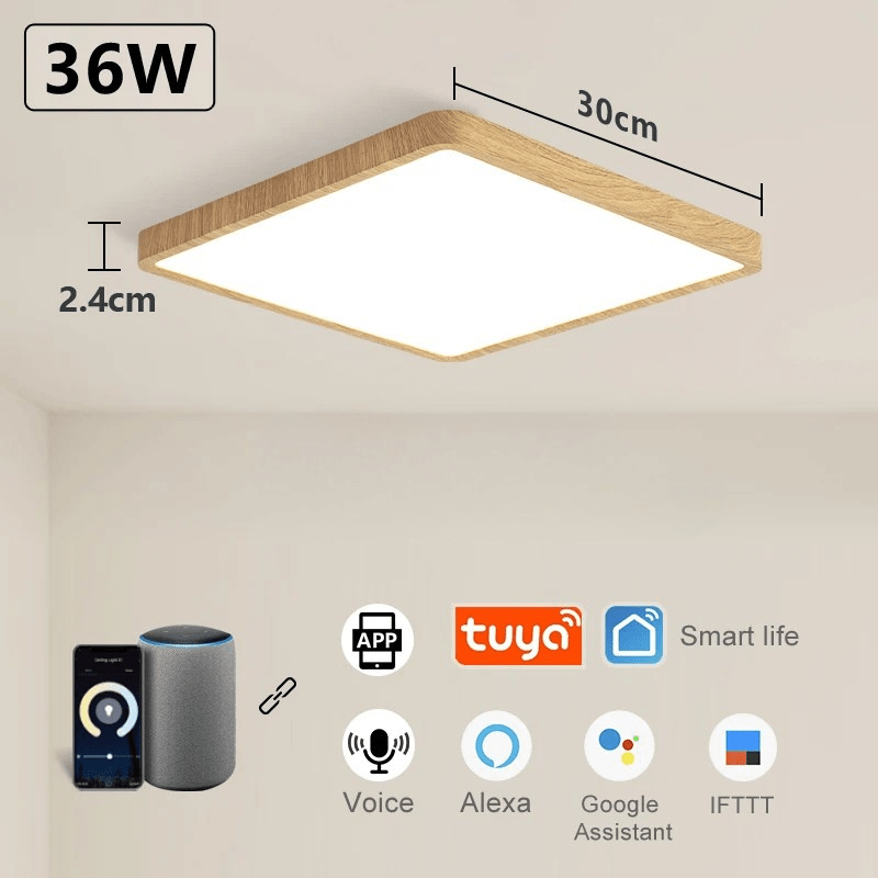 Lampe LED carré pour plafond