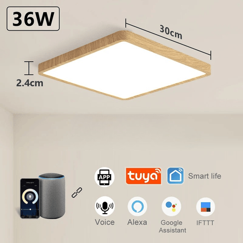 Lampe LED carré pour plafond