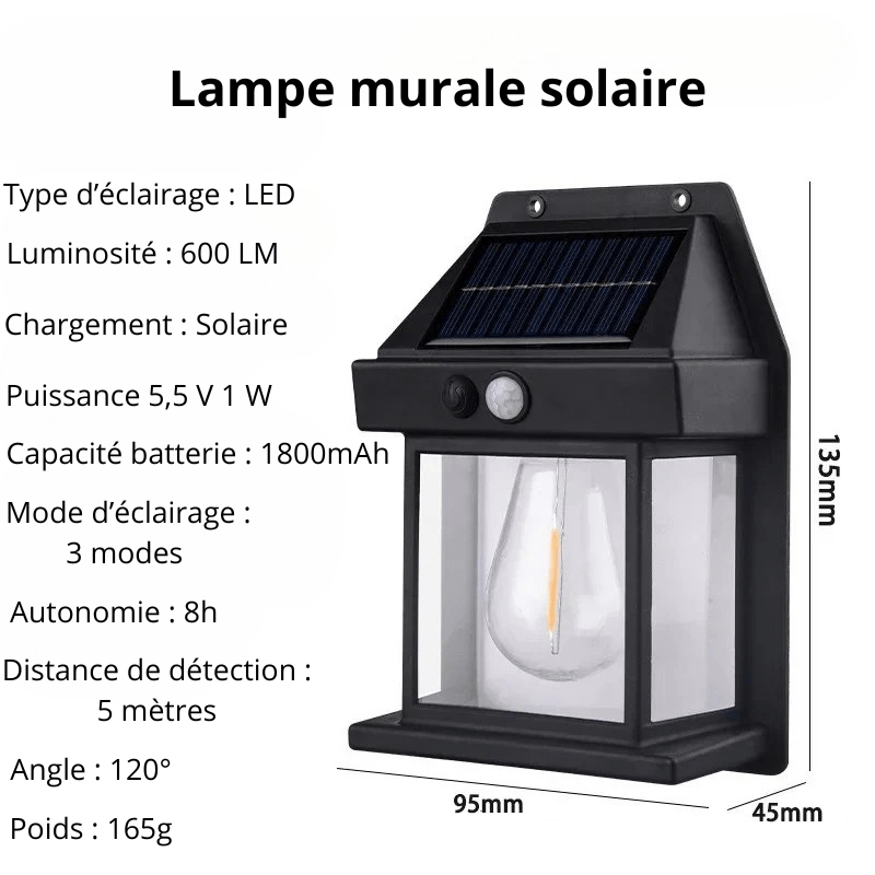Lampe LED extérieure murale