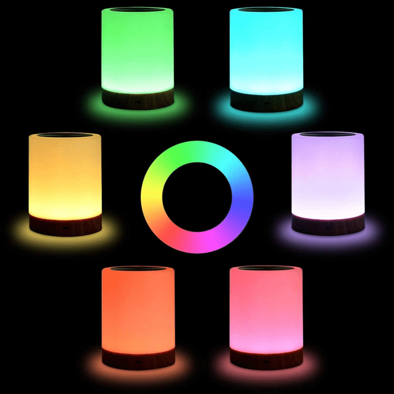 Lampe de chevet LED multicolore
