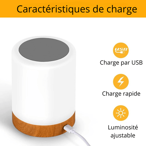 Lampe de chevet LED multicolore