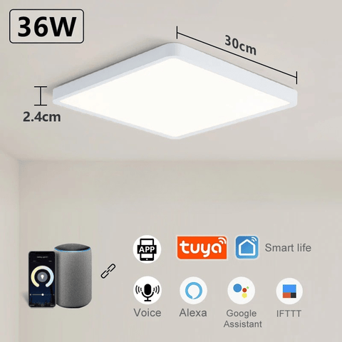 Lampe LED carré pour plafond