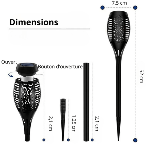 Lampe LED extérieure sur pied
