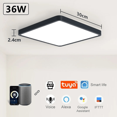 Lampe LED carré pour plafond