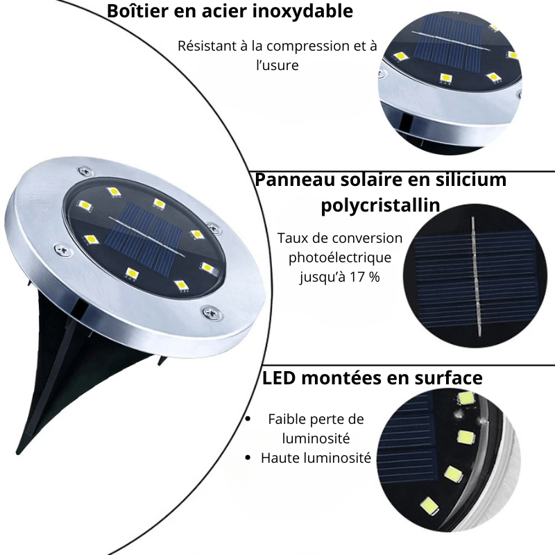 Lampe LED extérieure encastrable