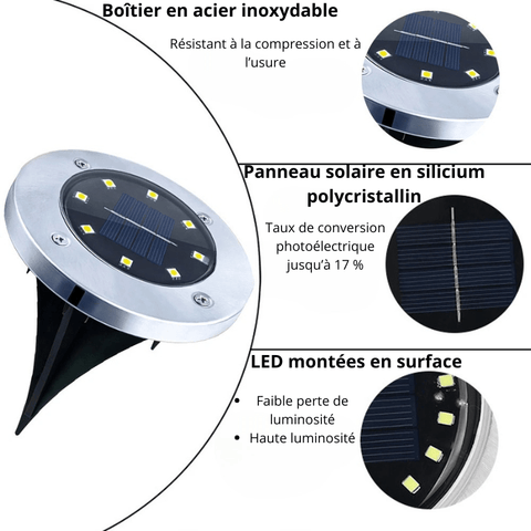 Lampe LED extérieure encastrable
