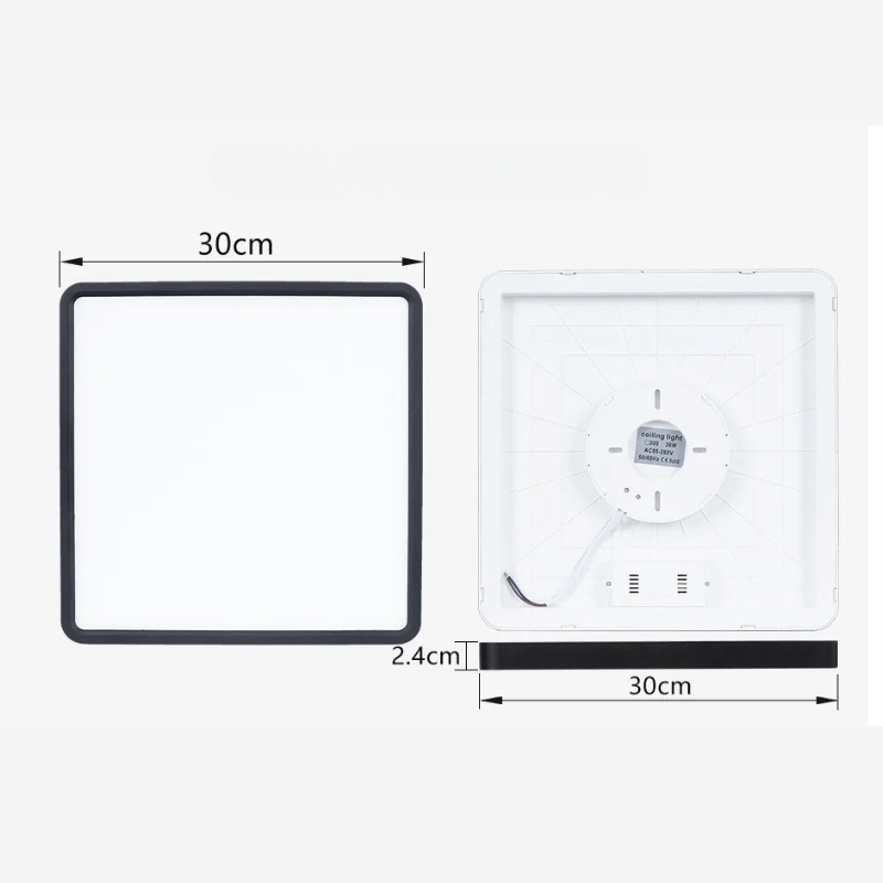 Lampe LED carré pour plafond