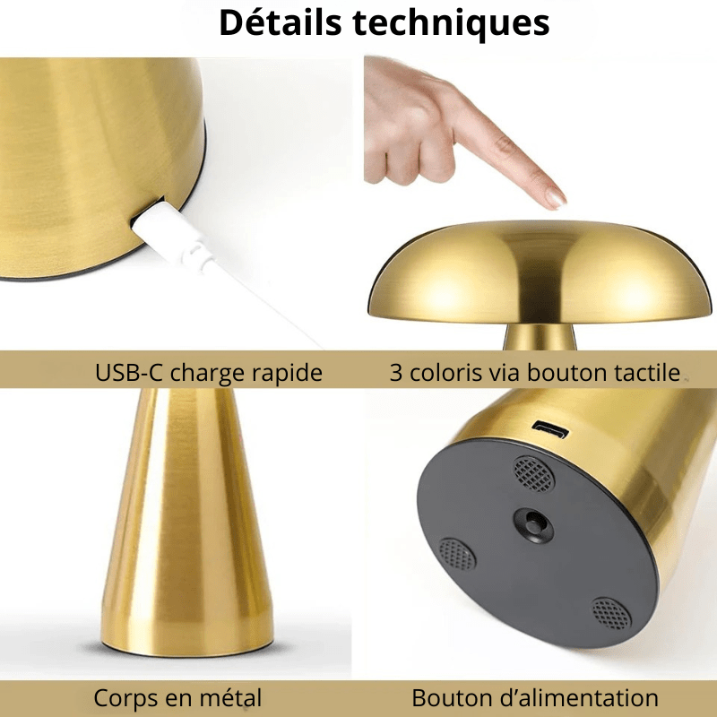Lampe de bureau LED tactile