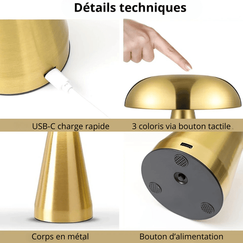 Lampe de bureau LED tactile