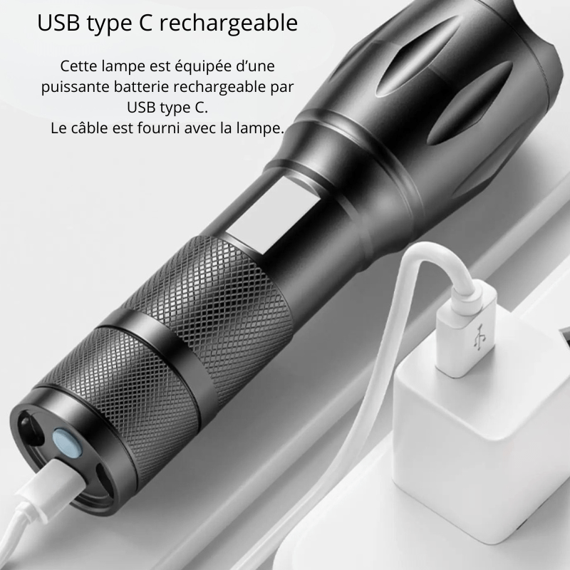 Lampe torche LED multicolore