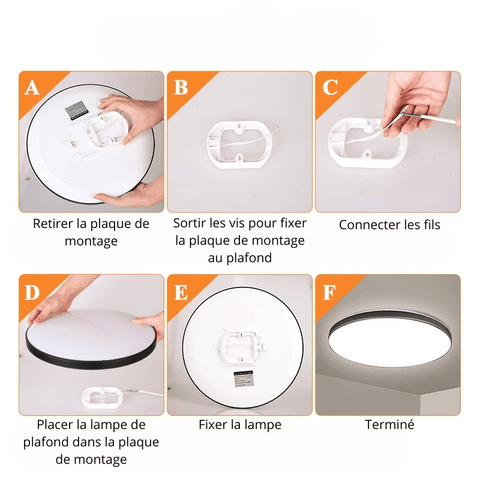 Lampe LED pour plafond de salle de bain