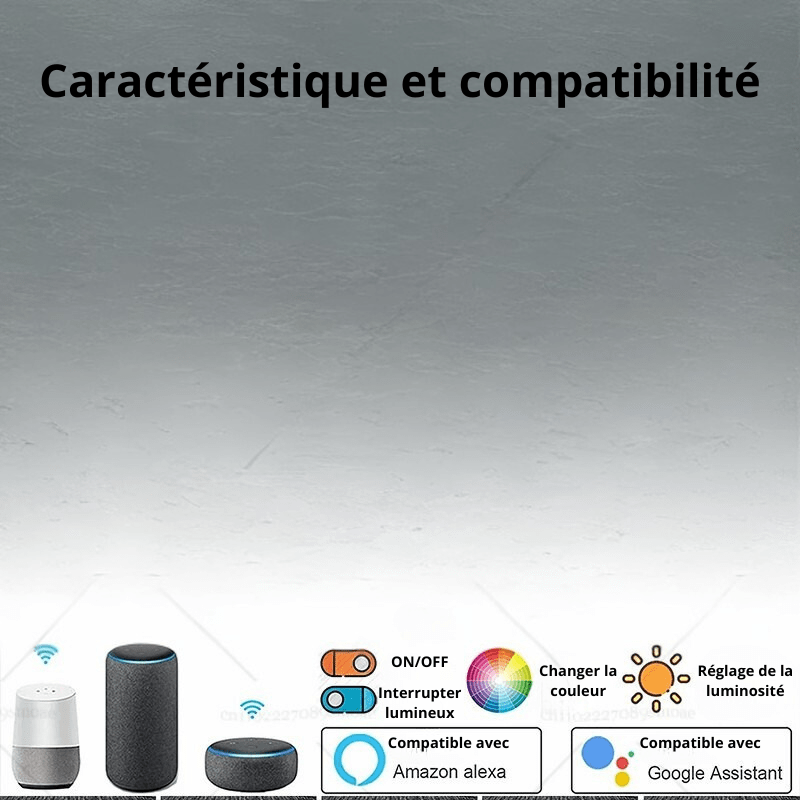 Lampe LED sans fil pour plafond