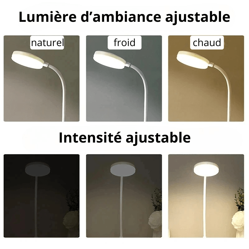 Lampe de bureau LED sur pied