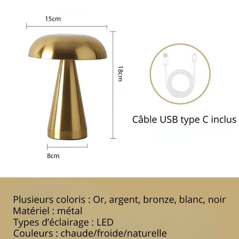 Lampe de bureau LED tactile